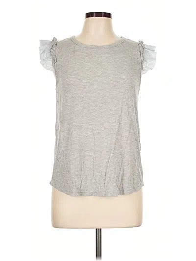 Pre-owned Pink Rose Sleeveless T-shirt In Gray