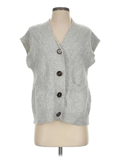 Pre-owned Pink Rose Sweater Vest In Gray