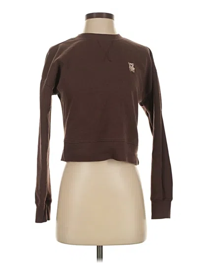 Pre-owned Pink Rose Sweatshirt In Brown