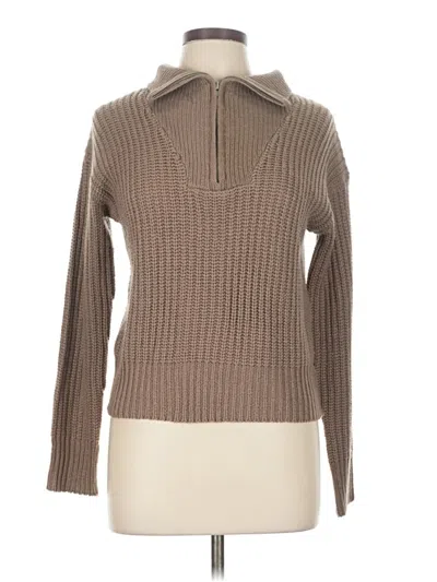 Pre-owned Pink Rose Turtleneck Sweater In Brown