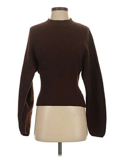 Pre-owned Pink Rose Turtleneck Sweater In Brown