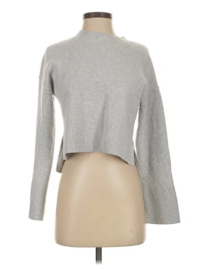 Pre-owned Pink Rose Turtleneck Sweater In Gray