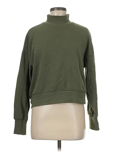 Pre-owned Pink Rose Turtleneck Sweater In Green