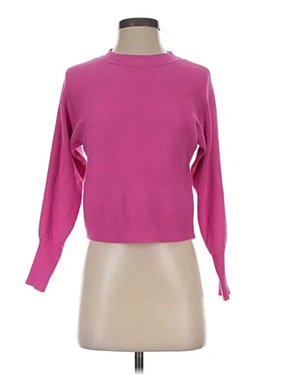 Pre-owned Pink Rose Turtleneck Sweater In Pink