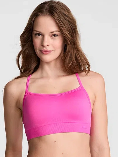 Pink Seamless Air Light-support Sports Bra In