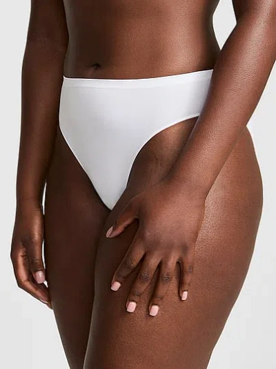 Pink Seamless Bikini Panty In White