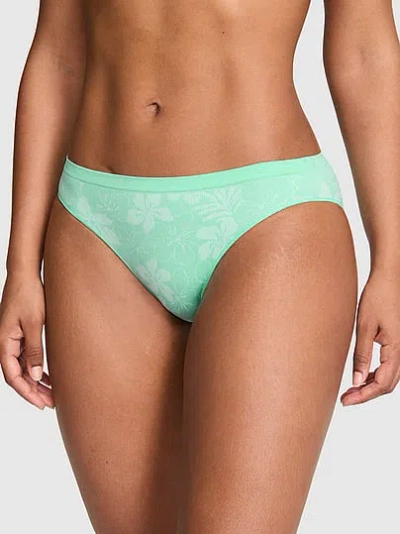 Pink Seamless Bikini Panty In Animal Print