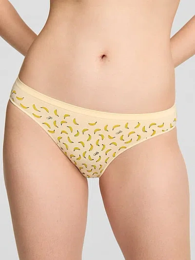 Pink Seamless Bikini Panty In Yellow