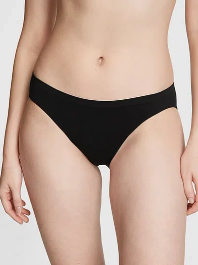 Pink Seamless Bikini Panty In Black