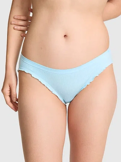 Pink Seamless Bikini Panty In Blue
