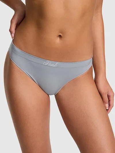 Pink Seamless Bikini Panty In Gray