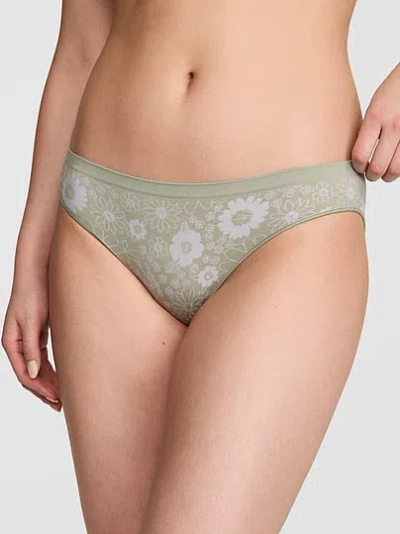 Pink Seamless Bikini Panty In Green