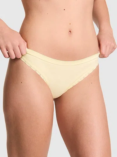 Pink Seamless Bikini Panty In Yellow