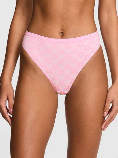 Pink Seamless Brazilian Panty In