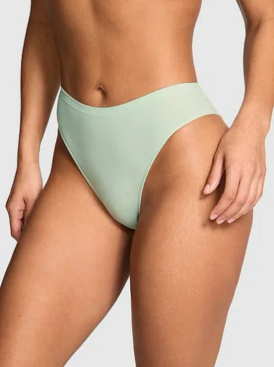 Pink Seamless Brazilian Panty In Green