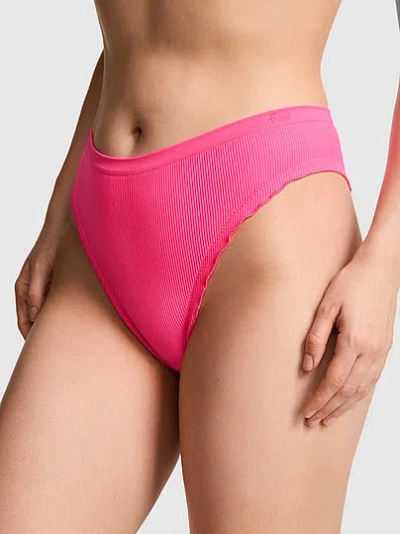 Pink Seamless Brazilian Panty In