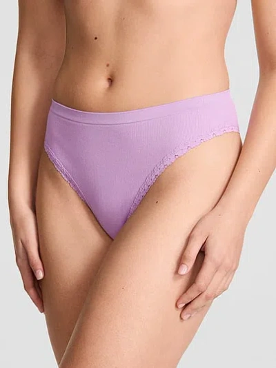 Pink Seamless Brazilian Panty In Purple