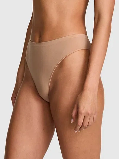 Pink Seamless Brazilian Panty In Neutral