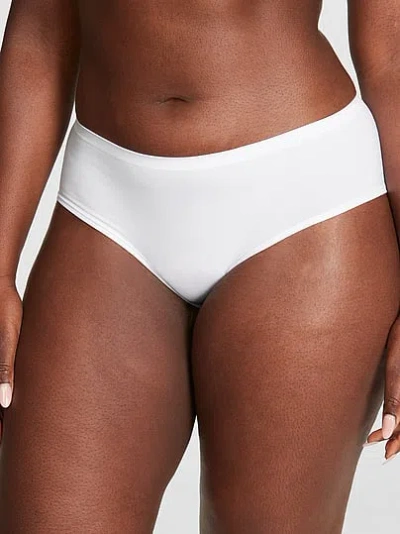 Pink Seamless Hiphugger Panty In White