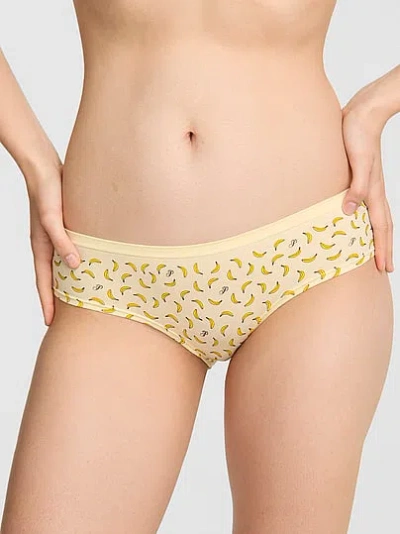 Pink Seamless Hiphugger Panty In Animal Print