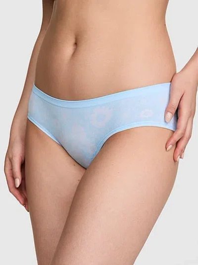 Pink Seamless Hiphugger Panty In Blue