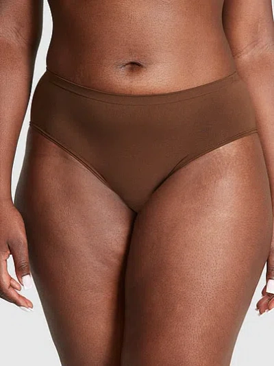 Pink Seamless Hiphugger Panty In Brown