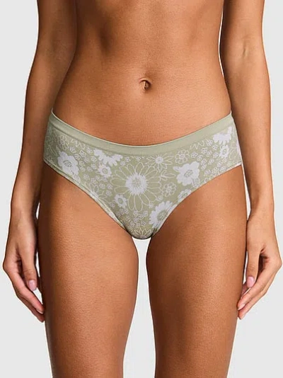 Pink Seamless Hiphugger Panty In Green