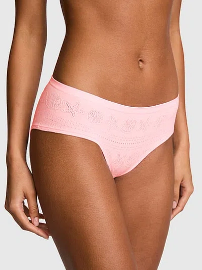 Pink Seamless Hiphugger Panty In