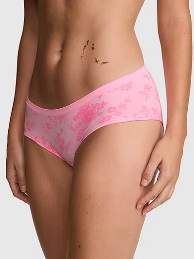Pink Seamless Hiphugger Panty In Print