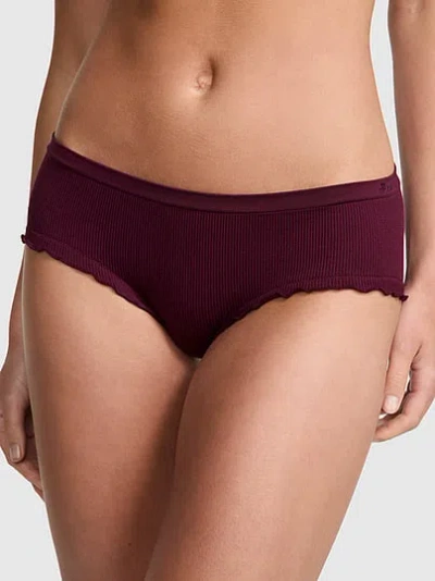 Pink Seamless Hiphugger Panty In Purple