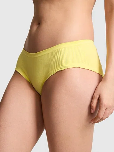Pink Seamless Hiphugger Panty In Yellow