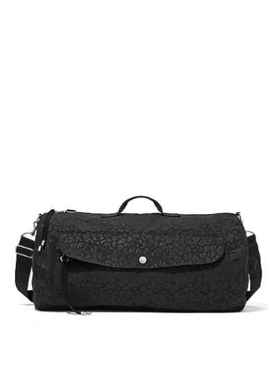 Pink Shine Canvas Rolled Duffle Bag In Print