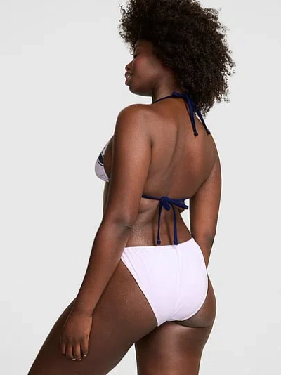 Pink Side-tie Cheeky Bikini Bottom In Multi