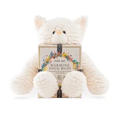 Pink Sky Warming Therapy Kitty In White