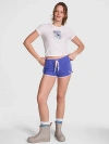 Pink Soft Modal Micro Shorts In Blue