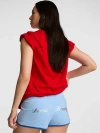 Pink Soft Modal Micro Shorts In Blue