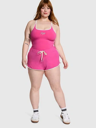 Pink Soft Modal Micro Shorts In