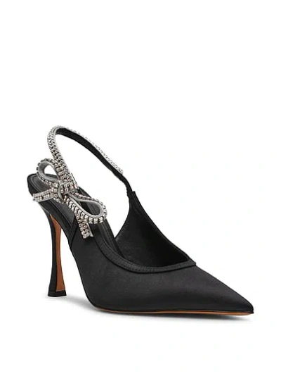Pink Steve Madden Bri Rhinestone Slingback Pumps In Black