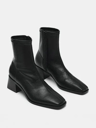 Pink Steve Madden Eralyn Bootie In Black