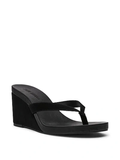 Pink Steve Madden Playing Wedge Sandal In Black