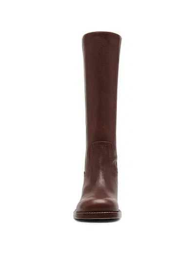 Pink Steve Madden Riggs Boot In Brown
