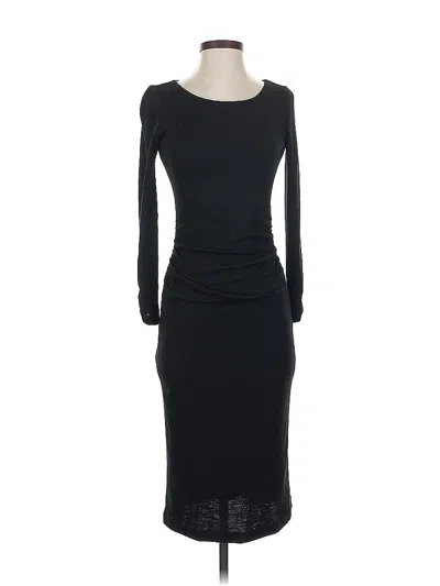 Pre-owned Pink Tartan Casual Dress In Black
