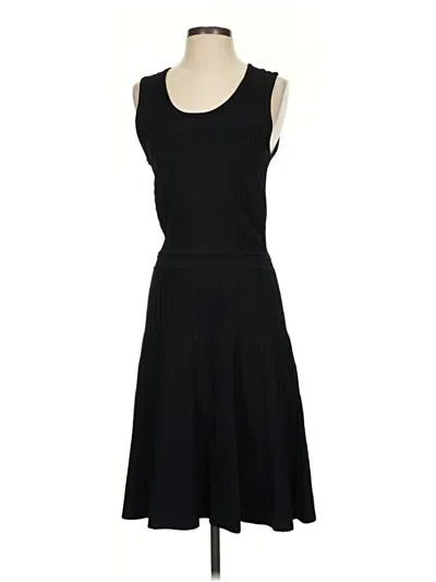 Pre-owned Pink Tartan Casual Dress In Black