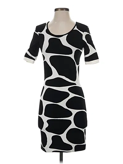 Pre-owned Pink Tartan Casual Dress In Black