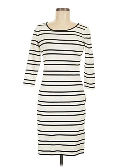 Pre-owned Pink Tartan Casual Dress In Ivory