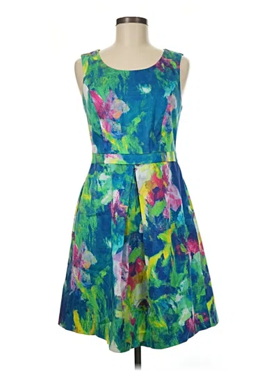 Pre-owned Pink Tartan Cocktail Dress In Blue
