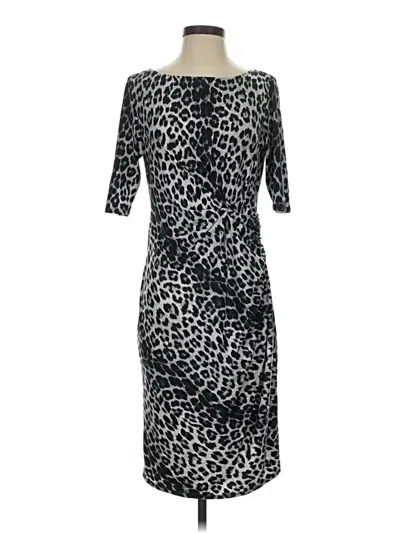 Pre-owned Pink Tartan Cocktail Dress In Gray