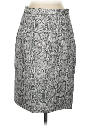 Pre-owned Pink Tartan Formal Skirt In Gray