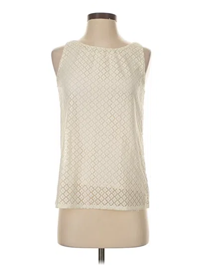 Pre-owned Pink Tartan Sleeveless Blouse In Ivory