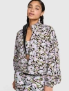 Pink Tech Woven Cropped Jacket In Multi